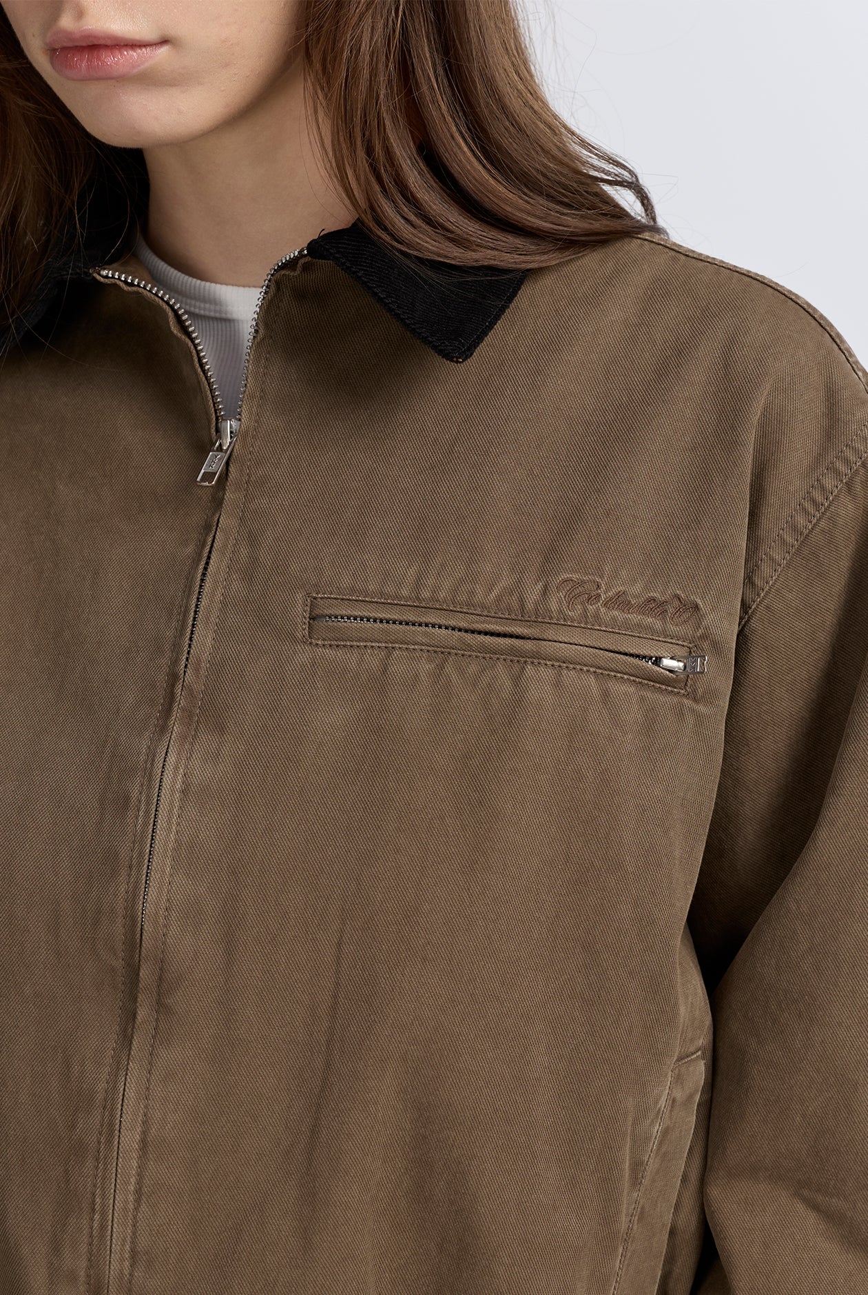 GARMENT DYED BOMBER JACKET