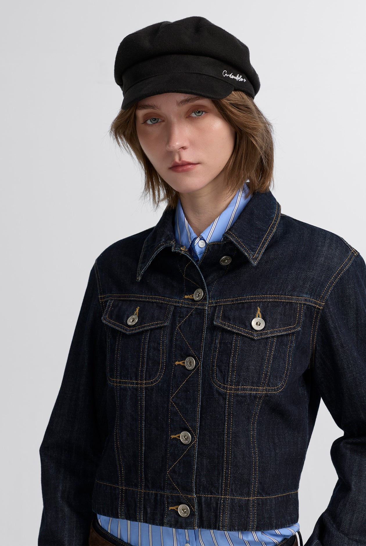 RAW DENIM SHRUNKEN JACKET