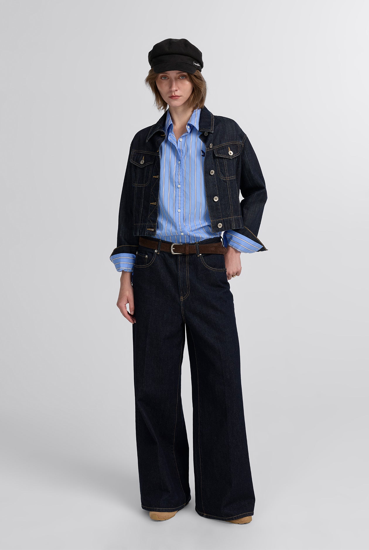 RAW DENIM SHRUNKEN JACKET