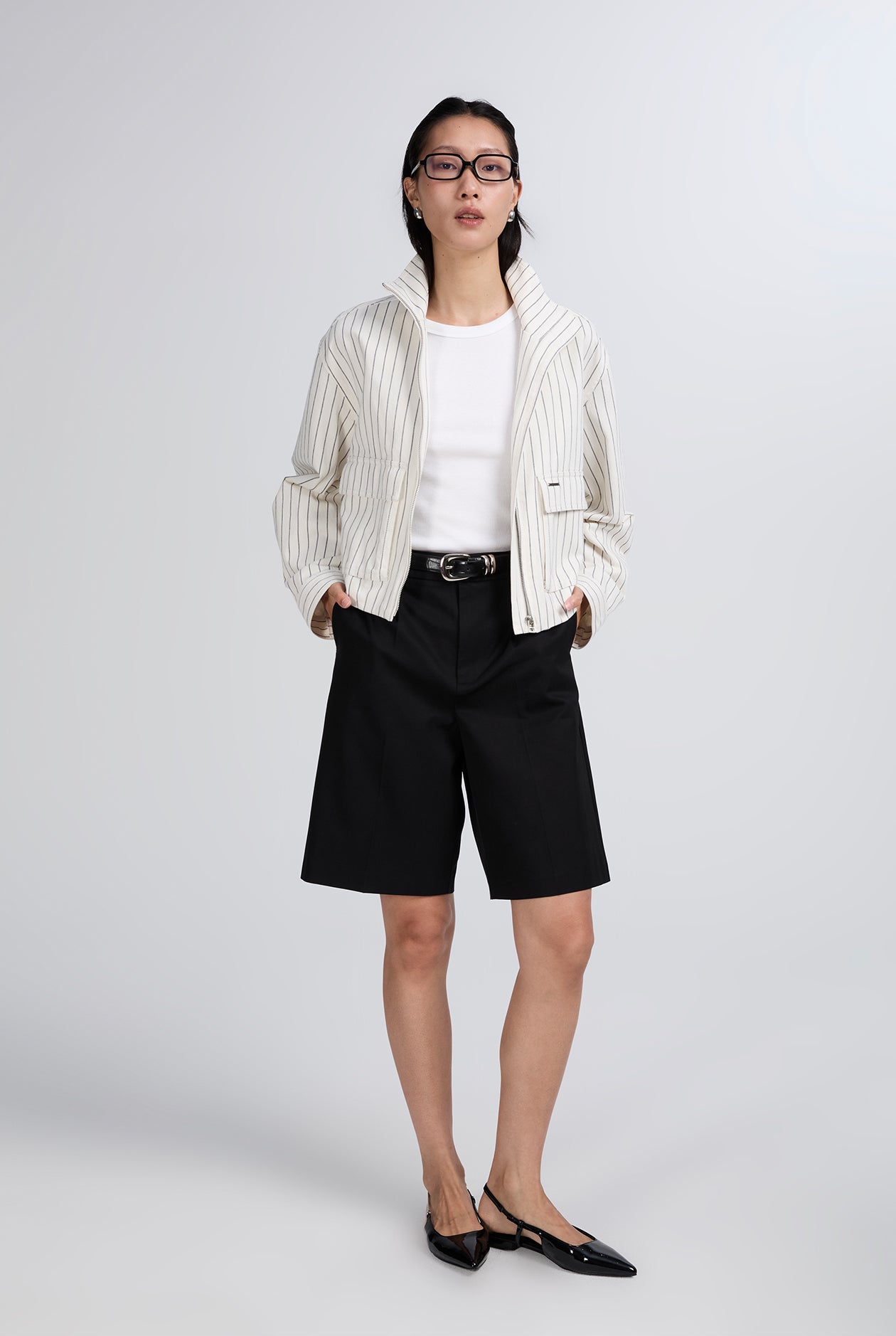 VISCOSE BERMUDA PANTS