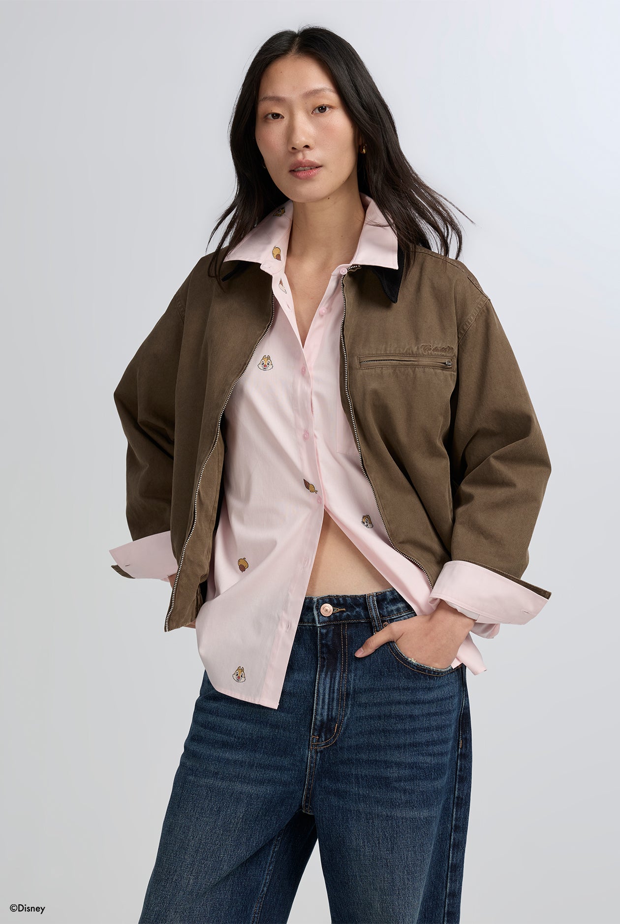 CHIP ‘N DALE JACQUARD OXFORD SHIRT