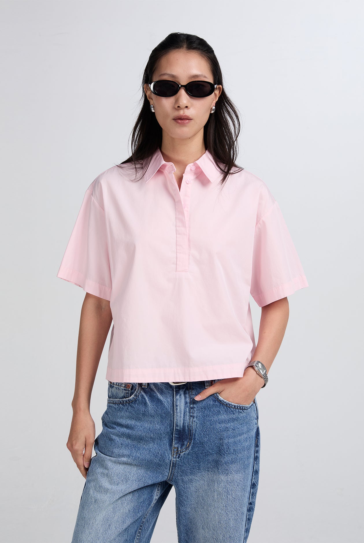 CROPPED ZIP SHIRT – CC Double O Official Store