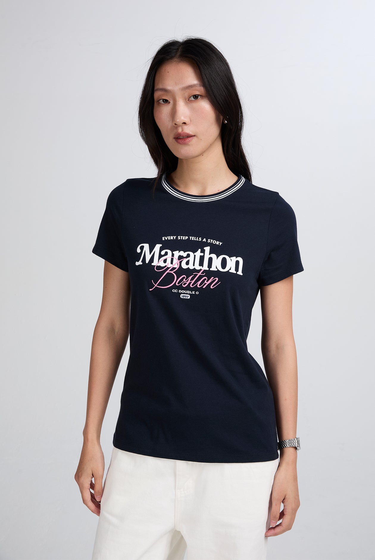THE BOSTON MARATHON GRAPHIC TEE