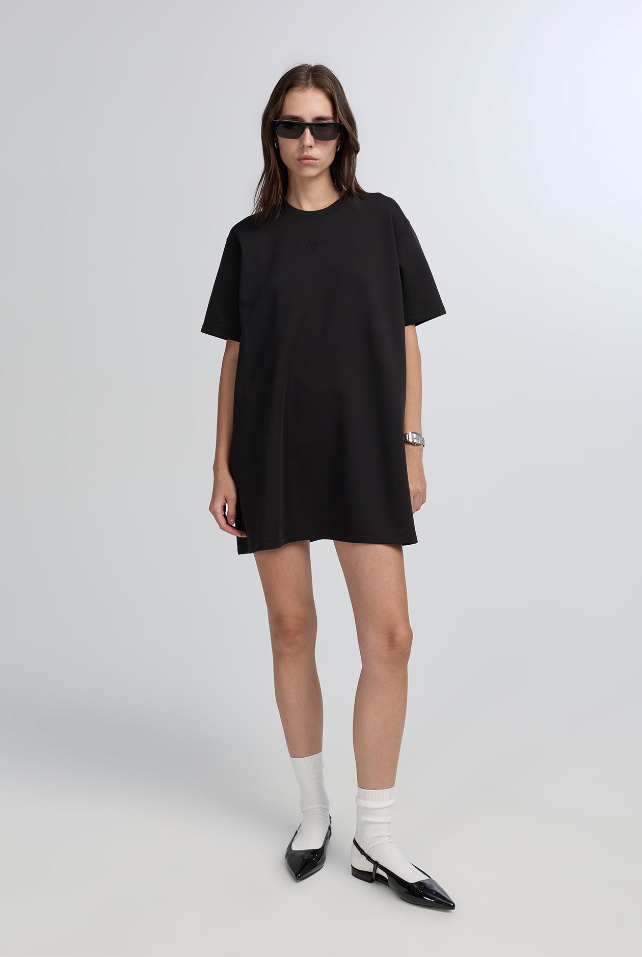 INTERLOCK TRAPEZE DRESS