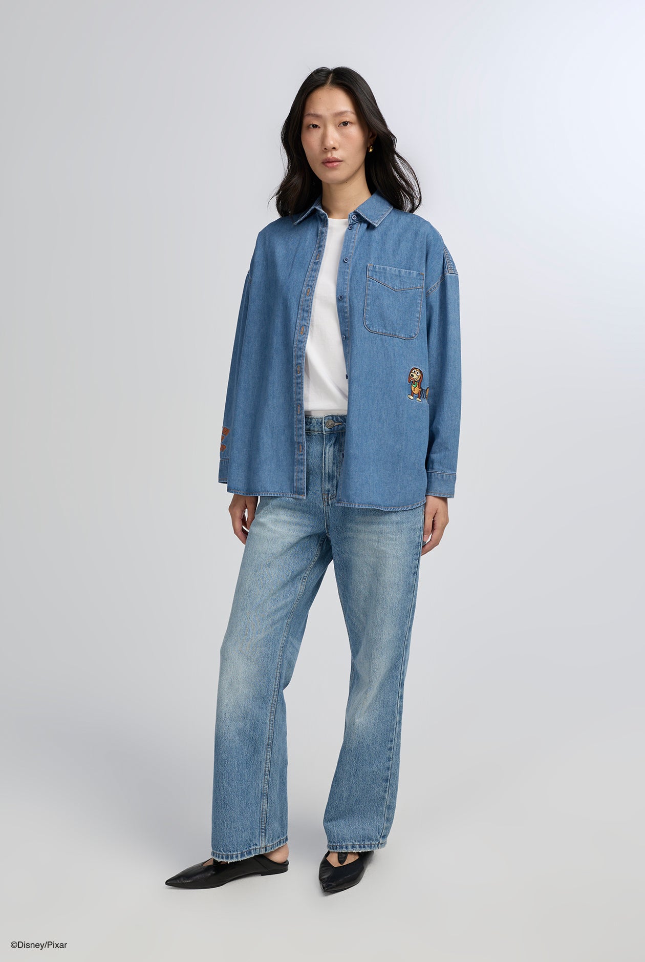 TOY STORY EMBROIDERY DENIM SHIRT