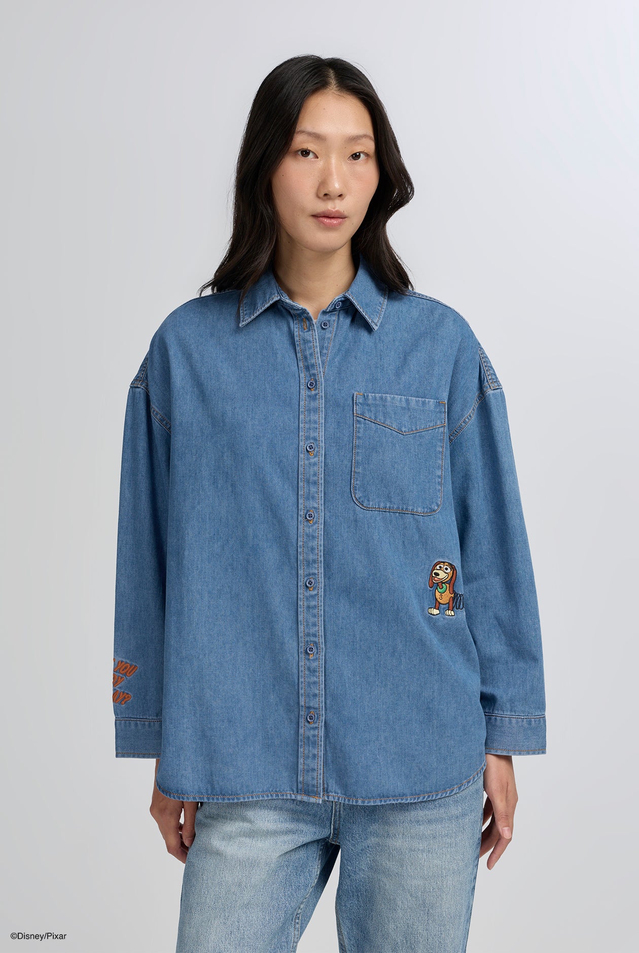 TOY STORY EMBROIDERY DENIM SHIRT