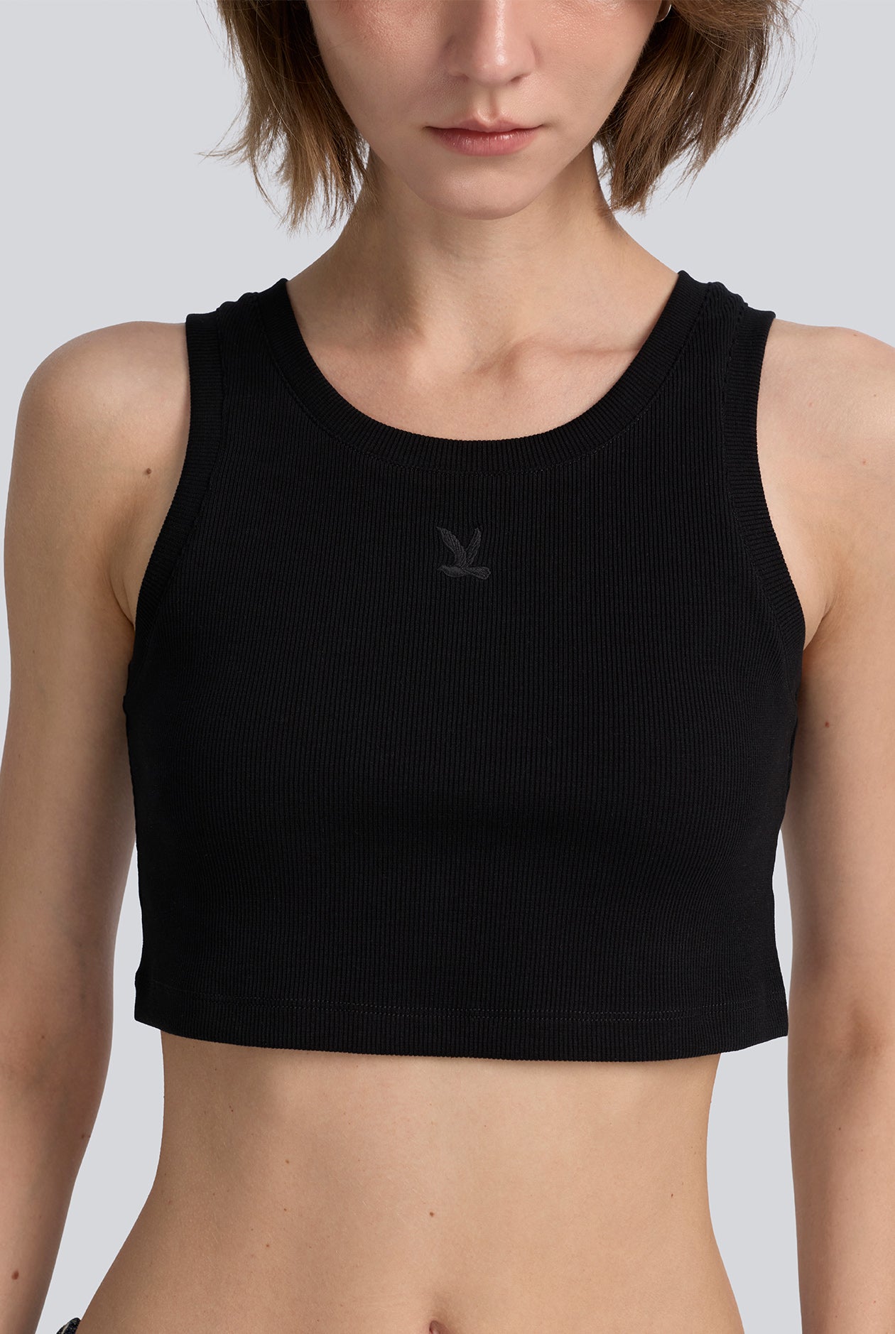 RIBBED SUPER CROPPED TANK TOP