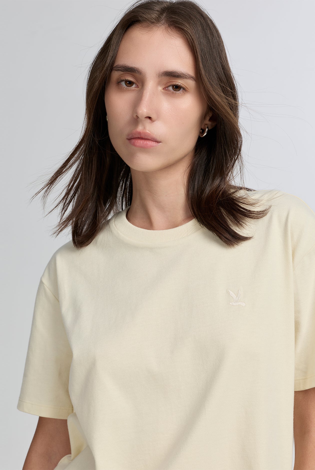 LOGO EMBROIDERY OVERSIZED TEE