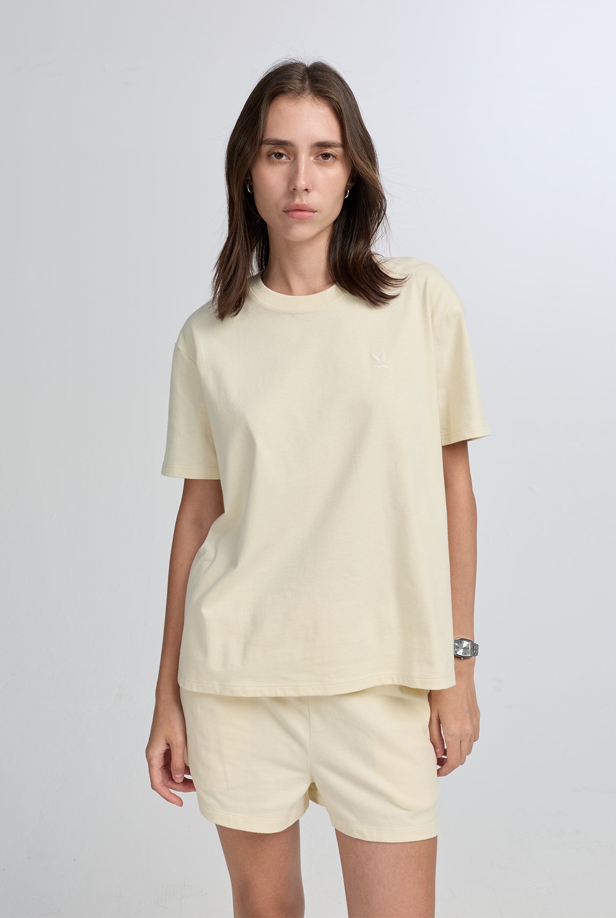 LOGO EMBROIDERY OVERSIZED TEE