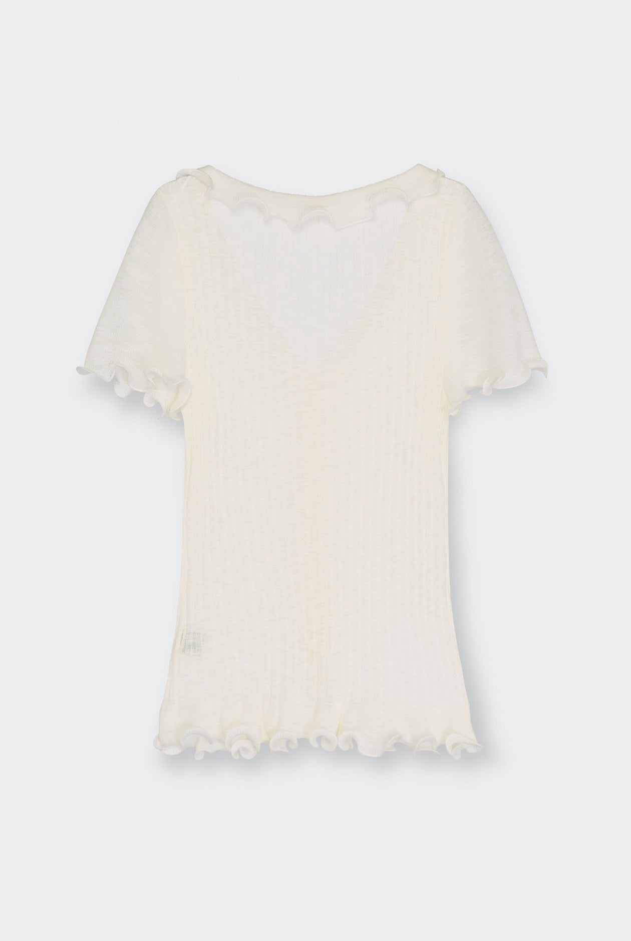 RUFFLE KNIT TOP
