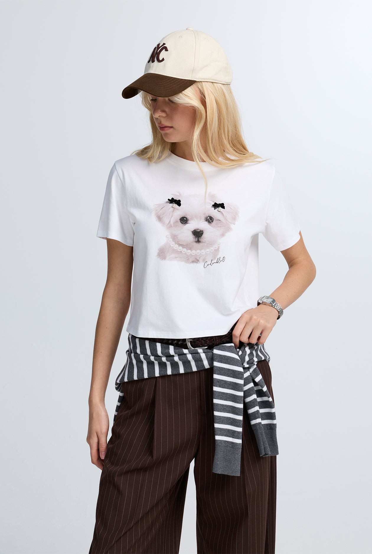 MALTESE CROPPED GRAPHIC TEE
