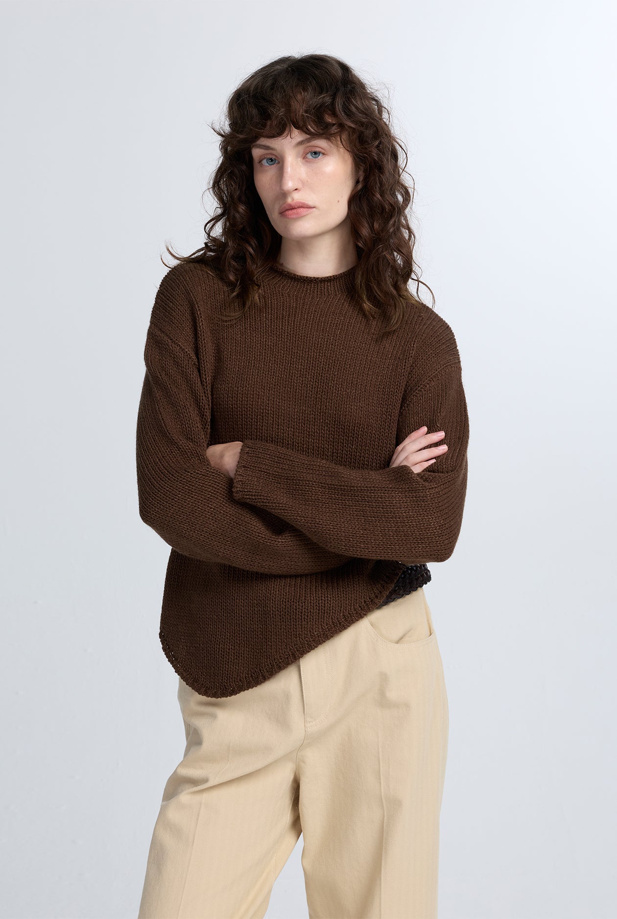 ASYMMETRIC KNITTED JUMPER
