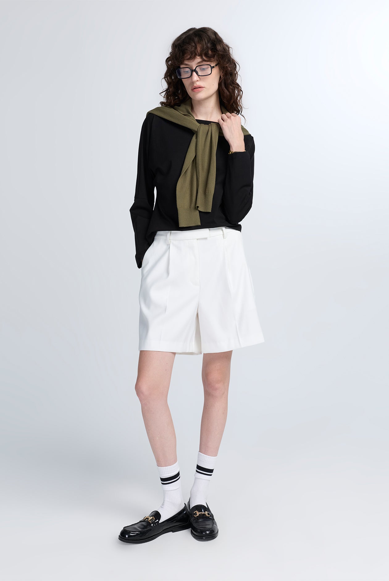 LONG SLEEVE ASYMMETRIC TEE
