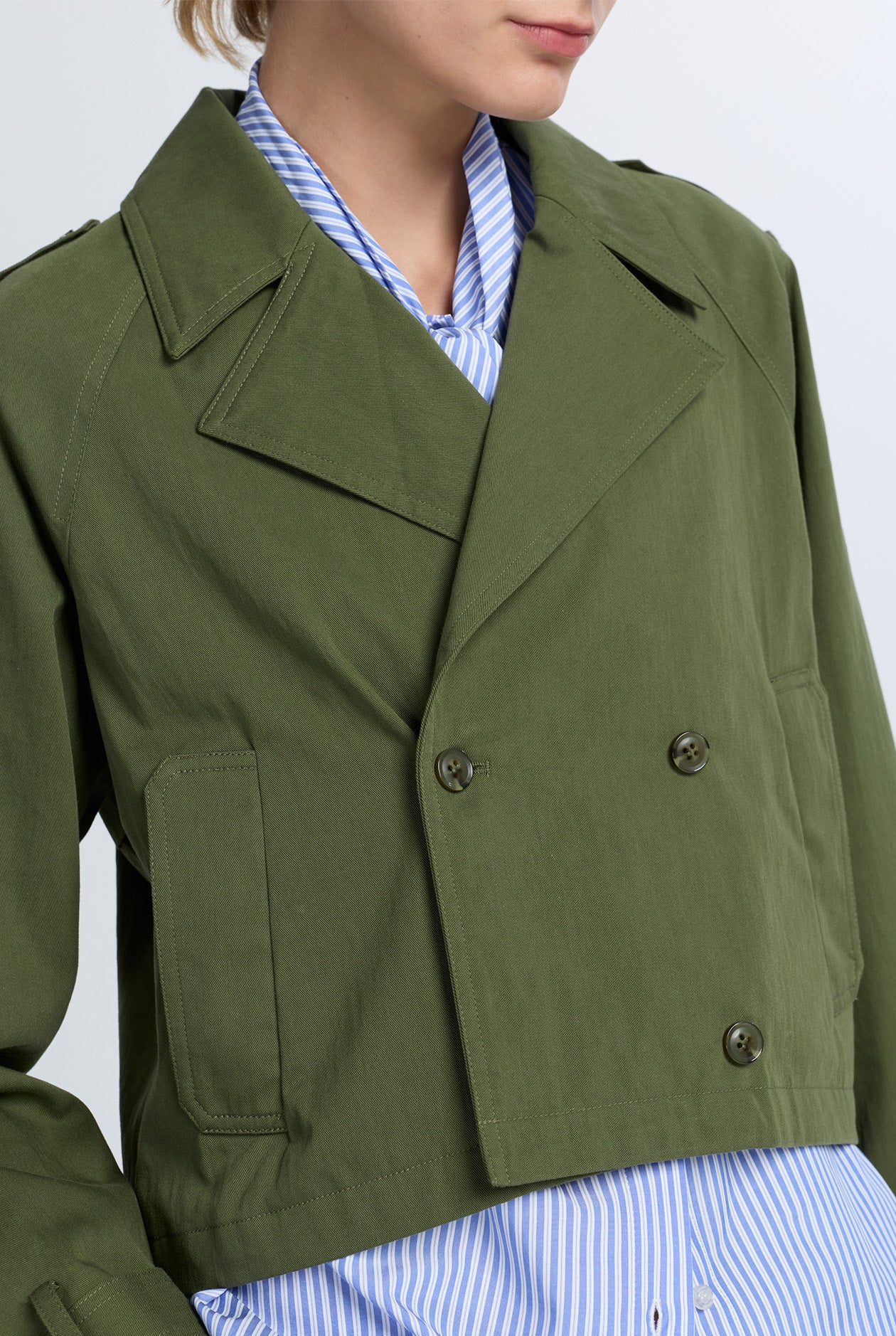 CROPPED TRENCH JACKET