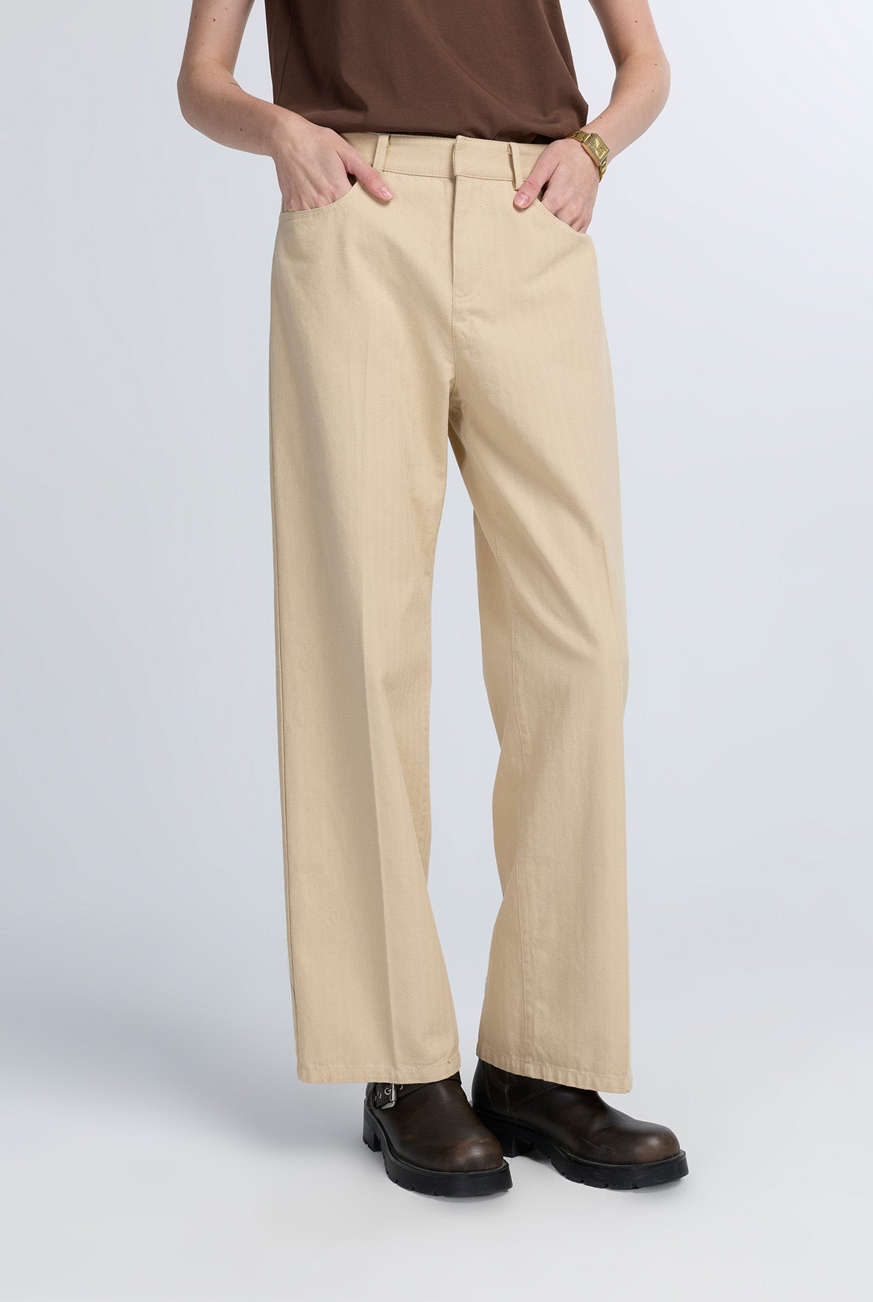 HERRINGBONE PANTS