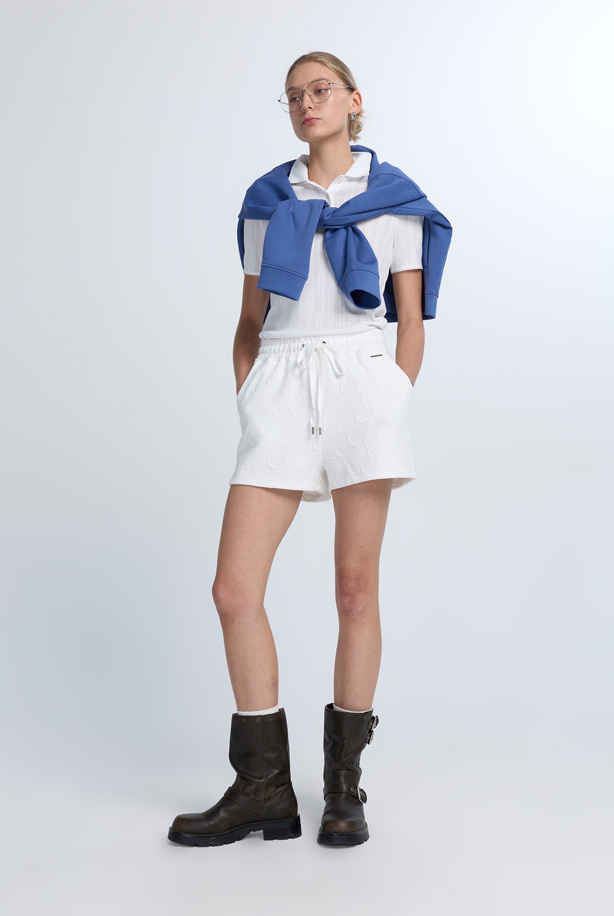 เสื้อโปโลผ้าพอยท์เทลถัก