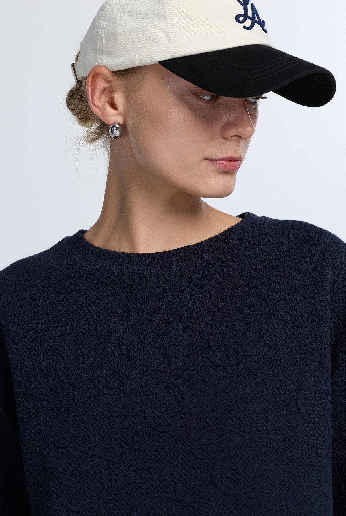 OVERSIZED LOGO JACQUARD T-SHIRT