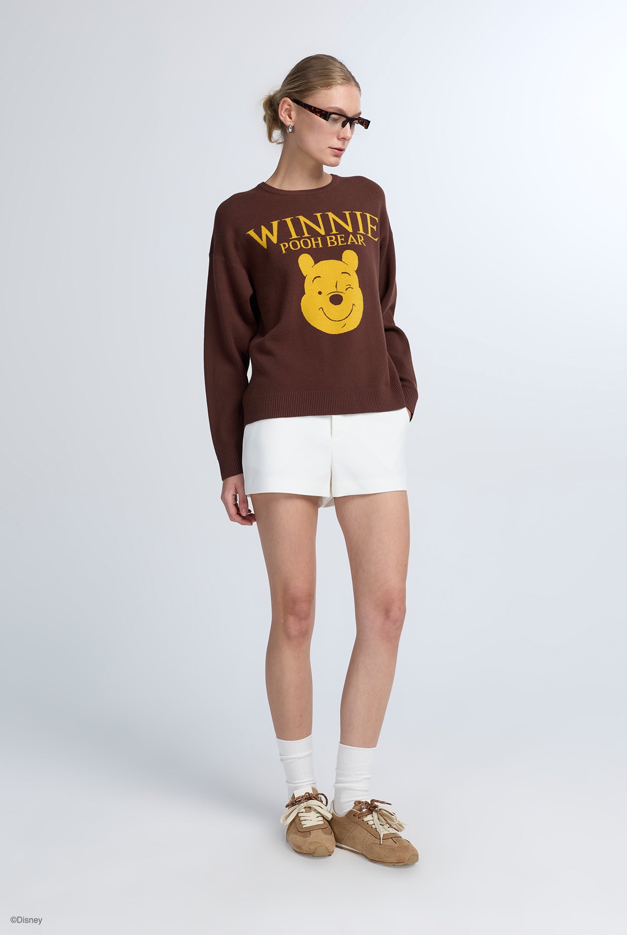 WINNIE THE POOH FACE KNIT SWEATER