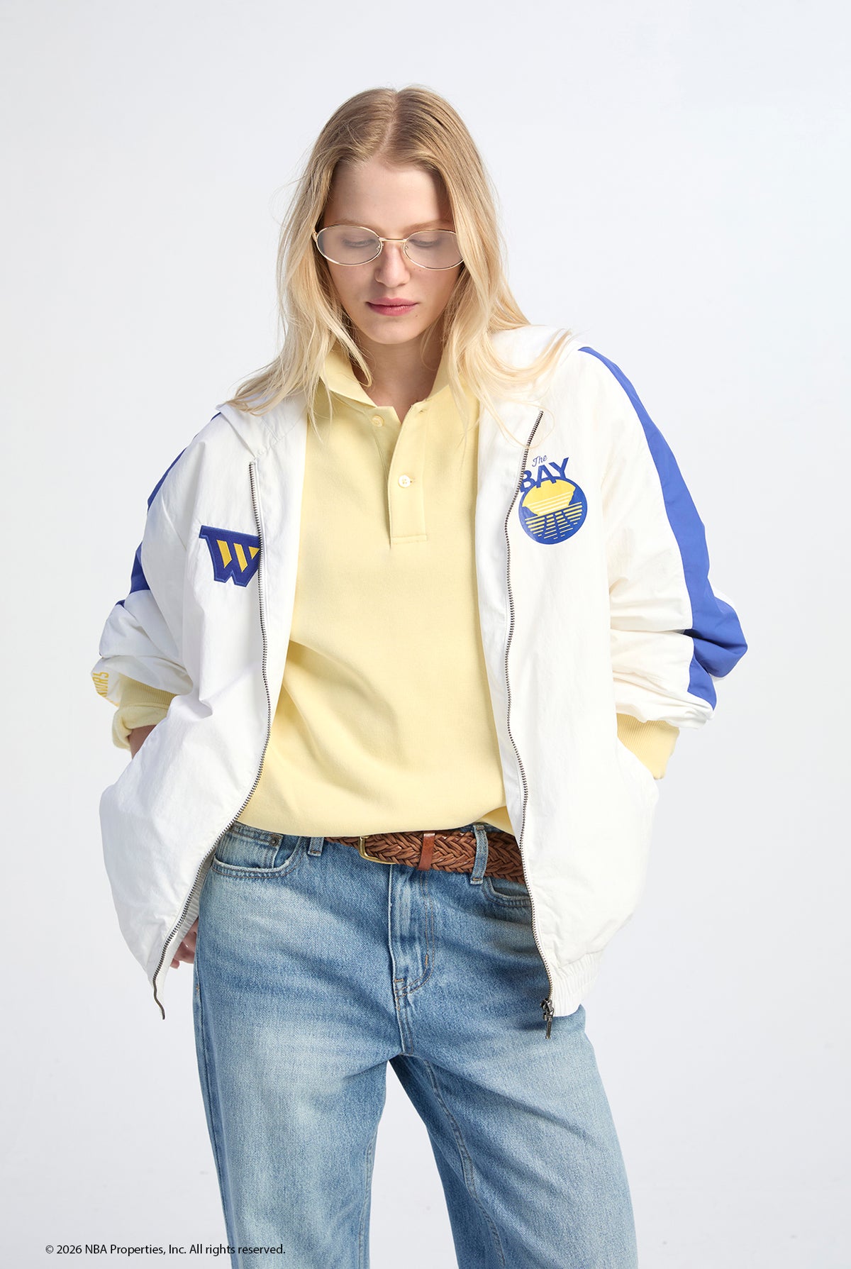 NBA GOLDEN STATE WARRIORS HOODED TRACK JACKET