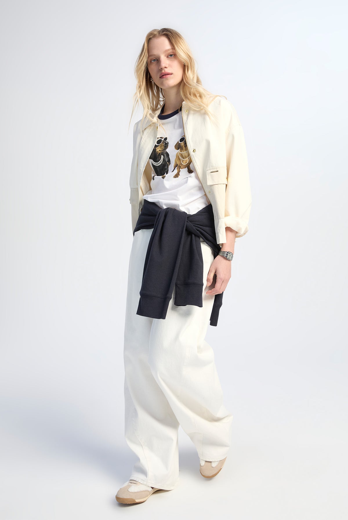 DACHSHUND GRAPHIC RINGER TEE