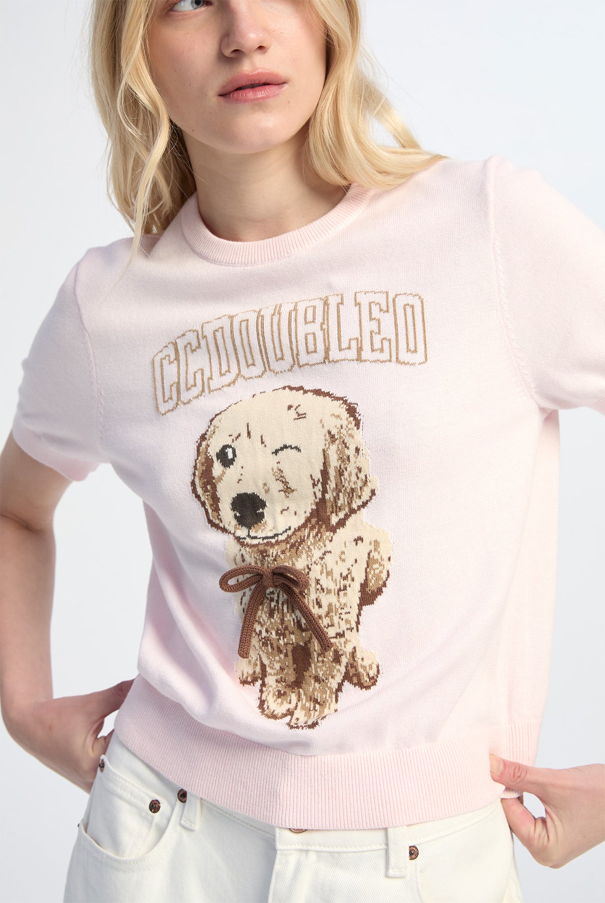 GOLDEN RETRIEVER KNIT TOP
