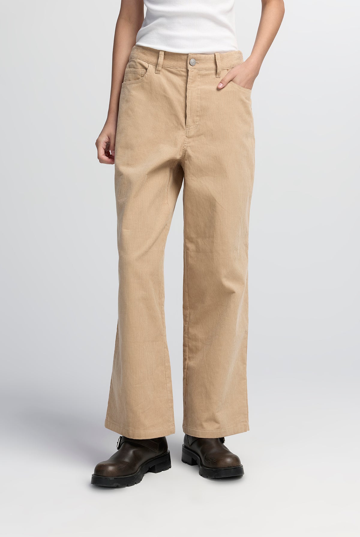 WIDE LEG CORDUROY PANTS