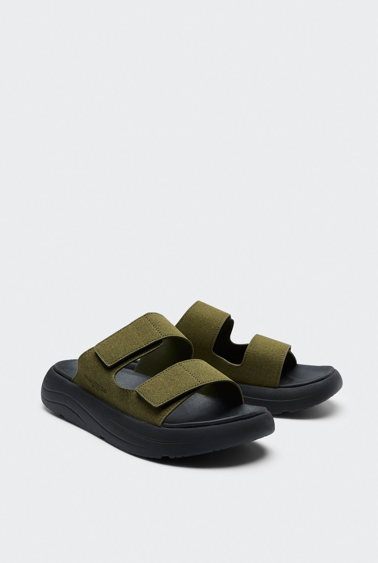 DOUBLE VELCRO STRAP SANDALS