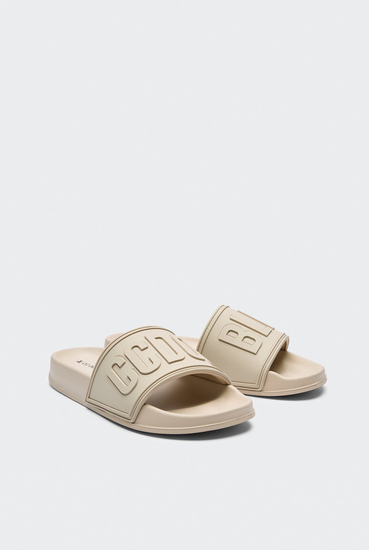 MONOCHROME LOGO POOL SANDALS