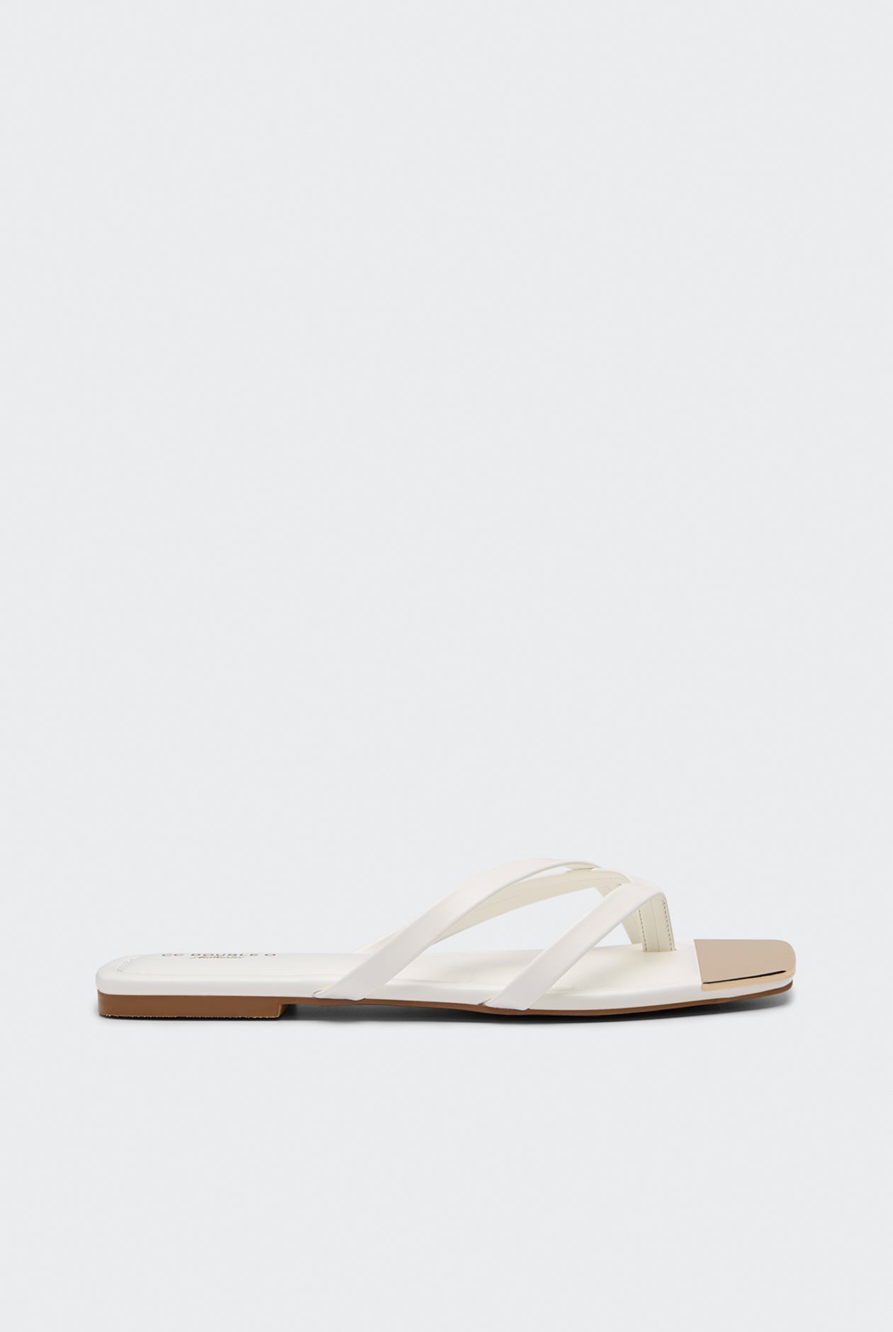 SQUARE TOE SLIDE SANDALS