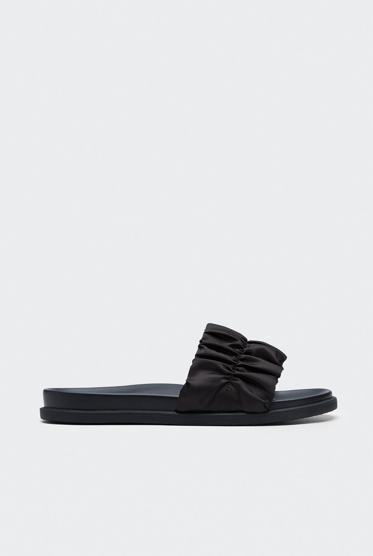 RUCHED STRAP SLIDES
