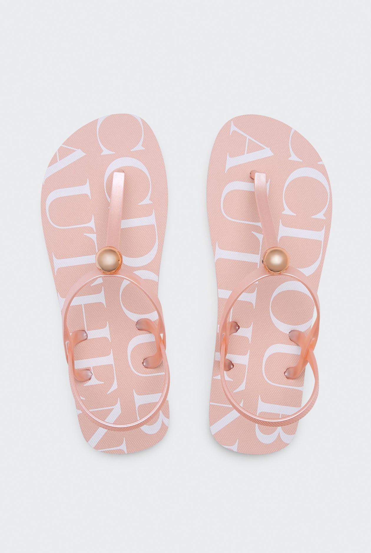 SLINGBACK THONG SANDALS WITH LOGO PRINT