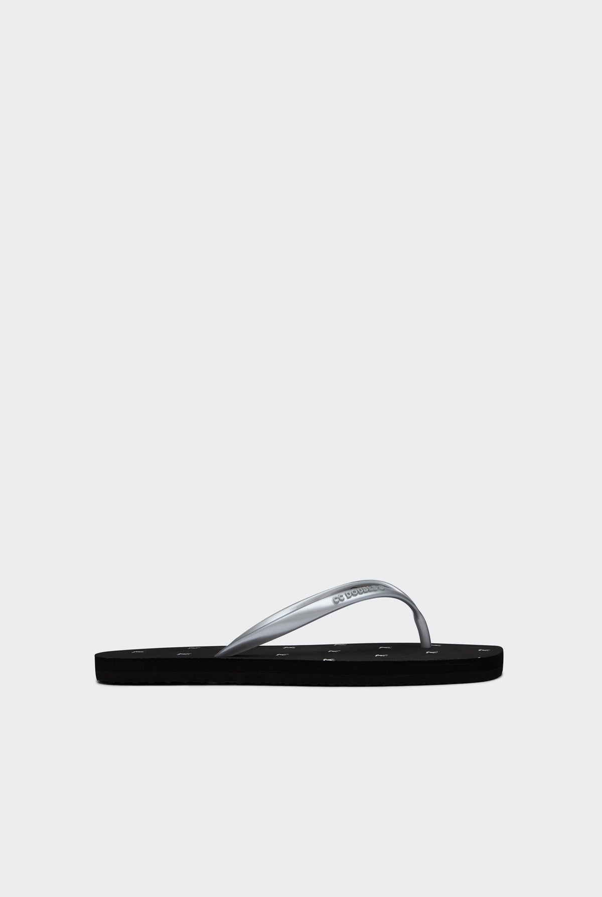 METALLIC STRAP FLIP-FLOPS