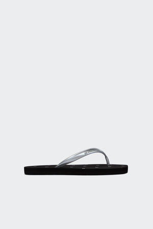 METALLIC STRAP FLIP-FLOPS
