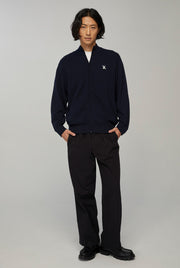 SIGNATURE BIRD LOGO ZIPPED SWEATER