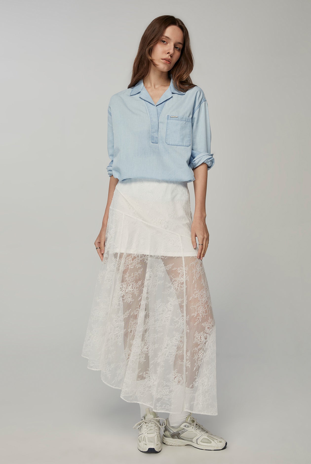MAXI LACE SKIRT