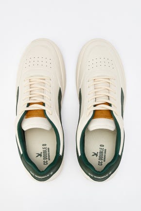 CONTRAST LEATHER SNEAKERS